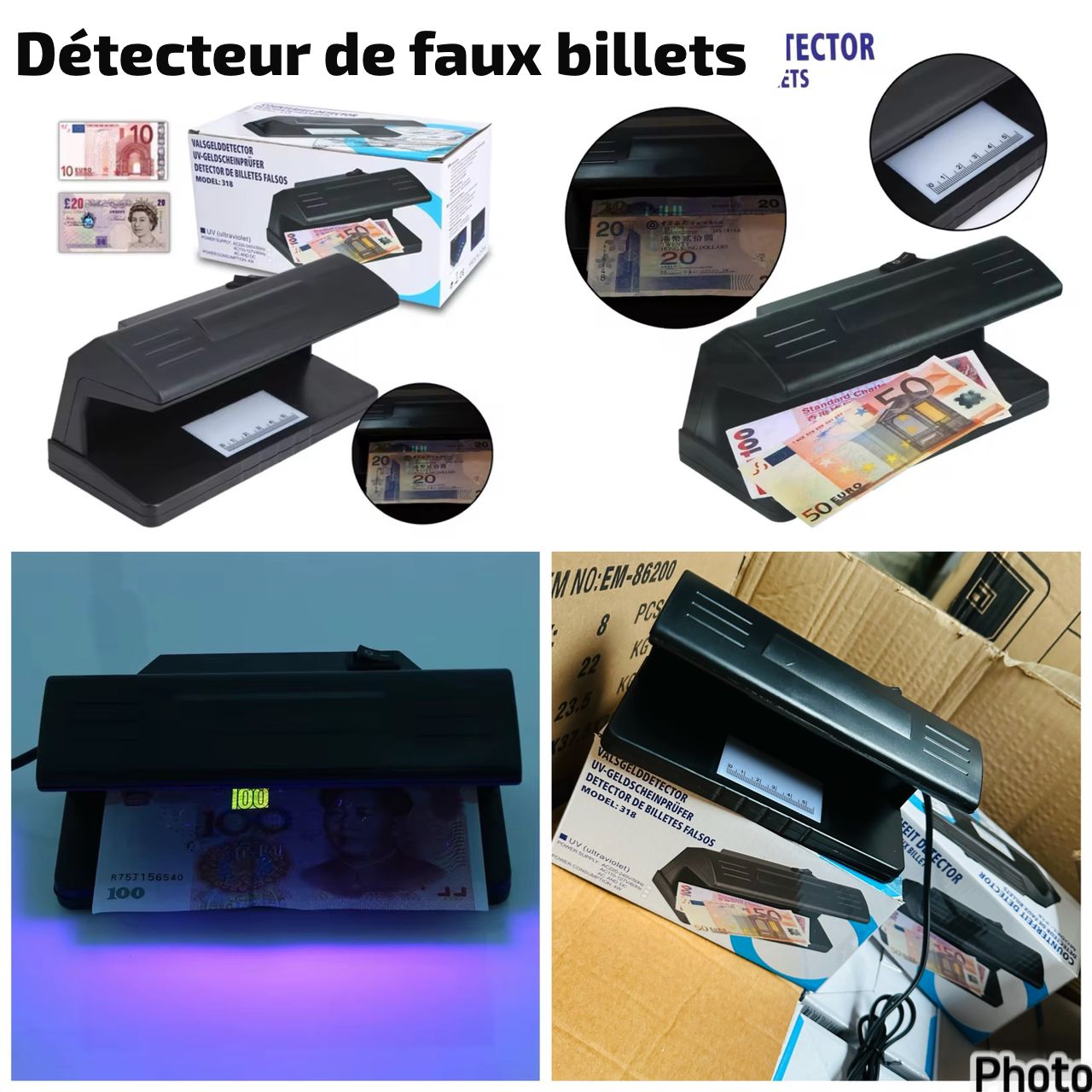 Détecteur de faux billets