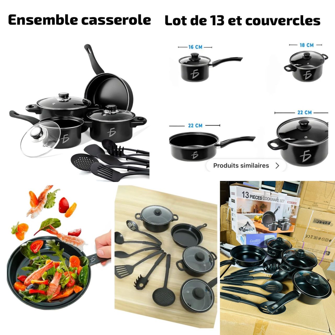 Casserole lot de 13pcs
