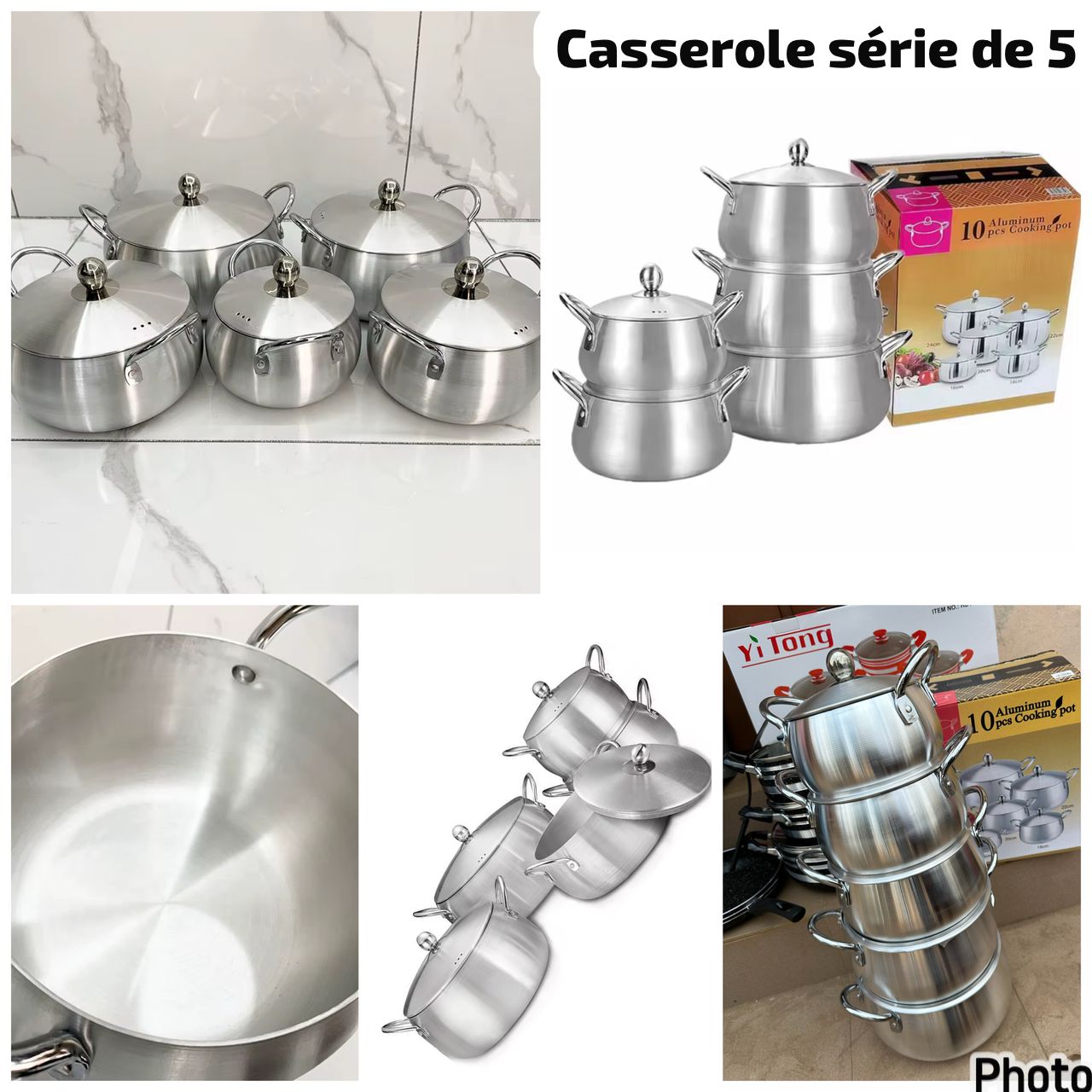Casserole série de 5