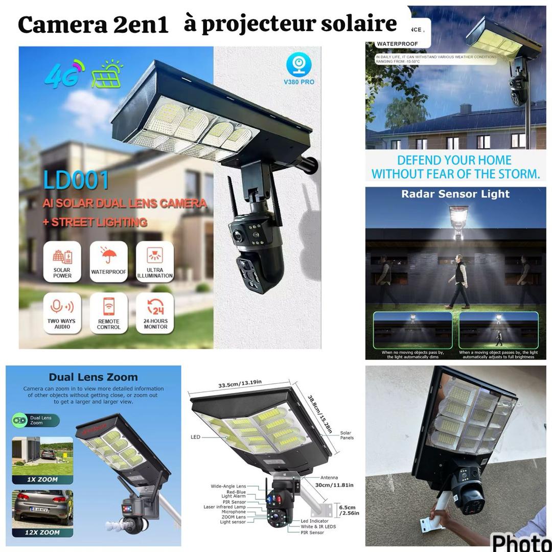 Caméra de surveillance+lampe