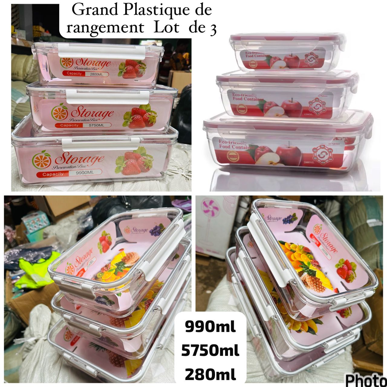 Plastique de rangement